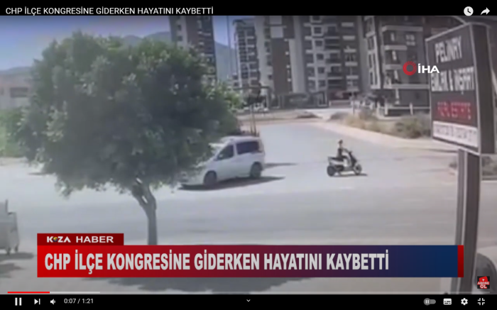 CHP İLÇE KONGRESİNE GİDERKEN HAYATINI KAYBETTİ