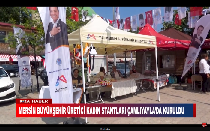 MERSİN BÜYÜKŞEHİR ÜRETİCİ KADIN STANTLARI ÇAMLIYAYLA’DA KURULDU