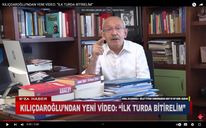 KILIÇDAROĞLU’NDAN YENİ VİDEO: “İLK TURDA BİTİRELİM”