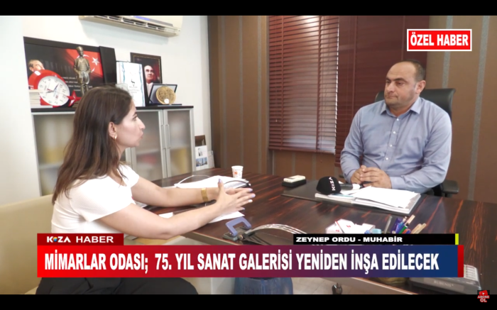 MİMARLAR ODASI; 75. YIL SANAT GALERİSİ YENİDEN İNŞA EDİLECEK