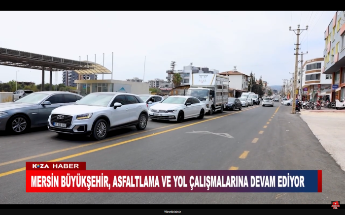 MERSİN BÜYÜKŞEHİR, ASFALTLAMA VE YOL ÇALIŞMALARINA DEVAM EDİYOR