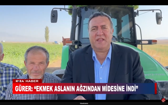 GÜRER: “EKMEK ASLANIN AĞZINDAN MİDESİNE İNDİ”