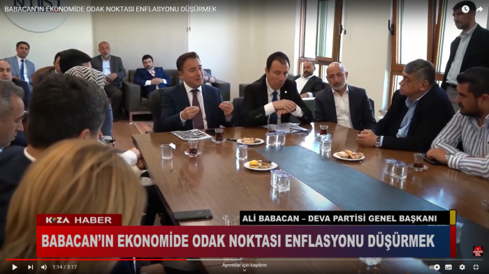 BABACAN’IN EKONOMİDE ODAK NOKTASI ENFLASYONU DÜŞÜRMEK