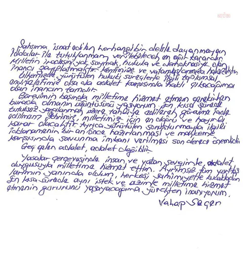 VAHAPSECER MEKTUP