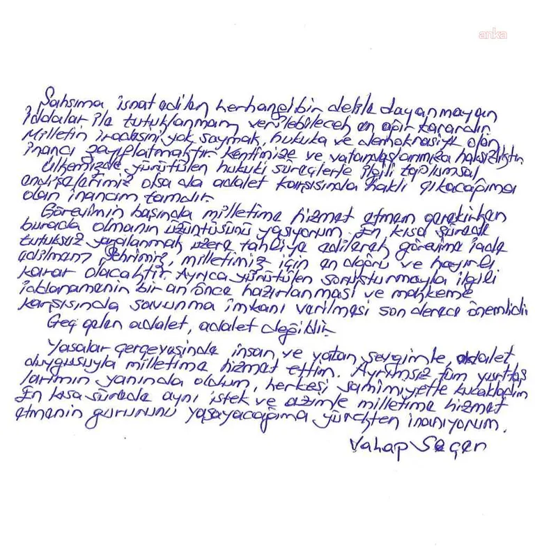 VAHAPSECER MEKTUP